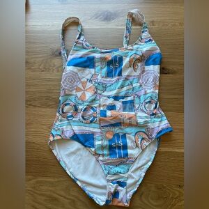 Solid & Striped patterned one piece  XL
